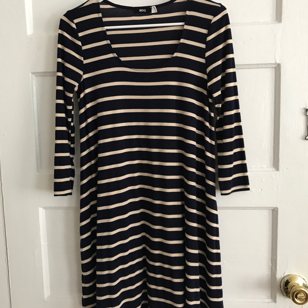 BDG striped dress with pockets